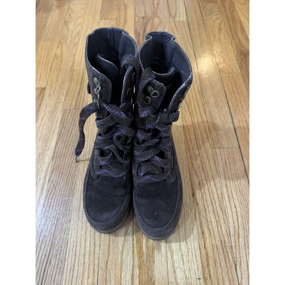 Patagonia Espresso Tin Shed Buckle Boots Size 6 - Picture 3 of 5